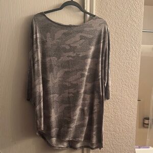 Women's Long Sleeve Camouflage Top